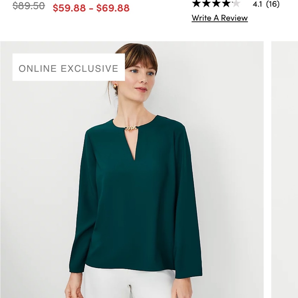 NWOT Ann Taylor chain top